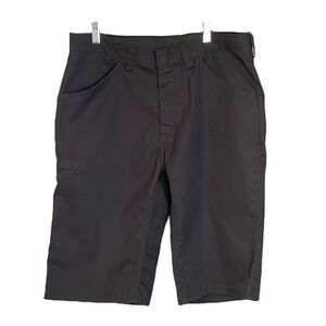 Red Kap Black Utility Work Crew Shorts Side Pocket, size 34